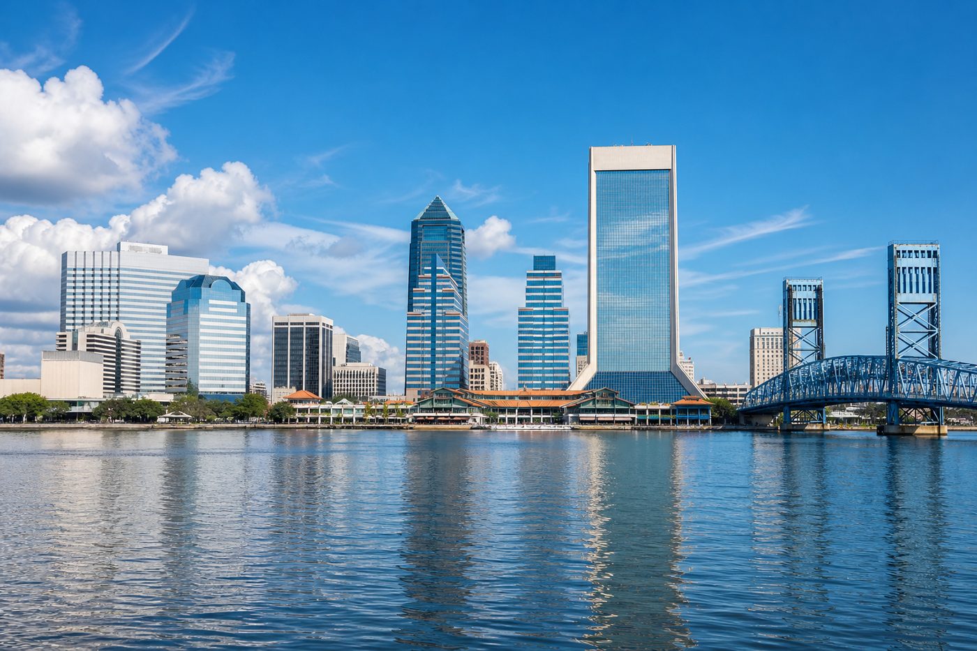 Jacksonville skyline along the St. Johns River